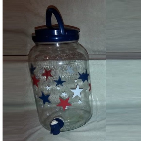 Vtg Beverage Dispenser for Ice Tea, Lemonade,Juice handle/lid/Faucet MADE IN USA - Picture 2 of 6